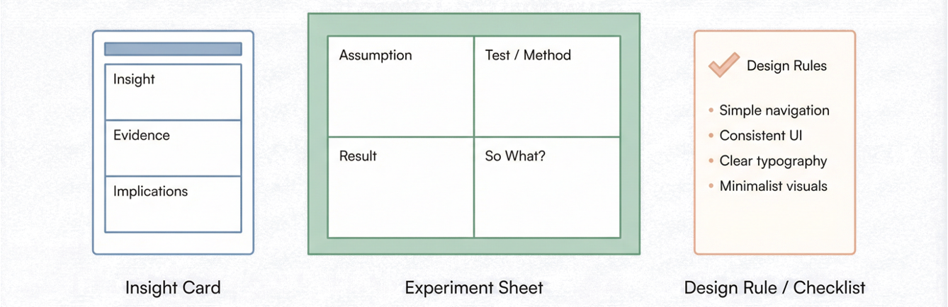 Lightweight Knowledge Artefacts