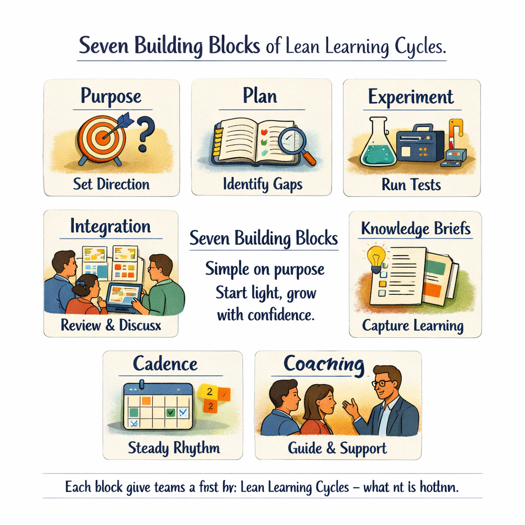 The seven building blocks of Lean Learning Cycles