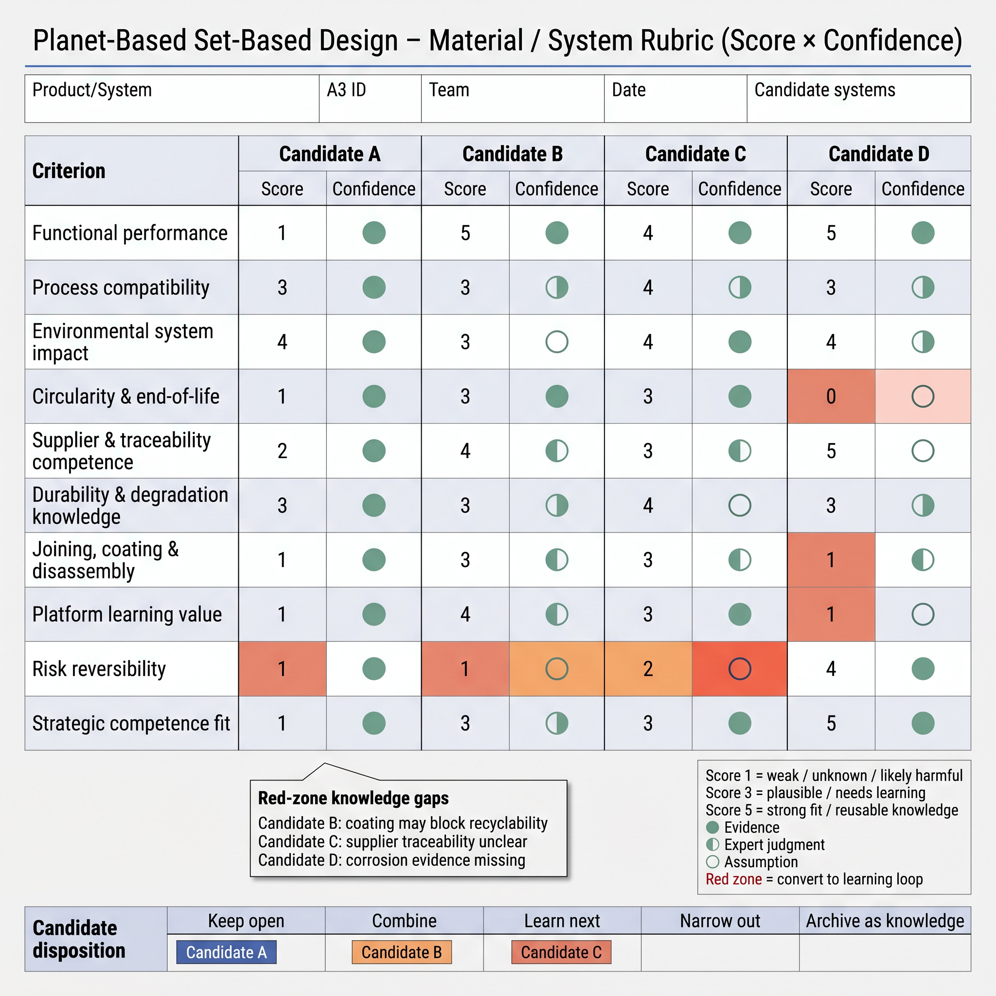 Material System Rubric Template