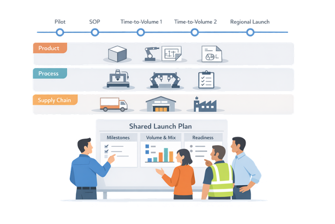 Synchronizing Product, Process, and Supply Chain