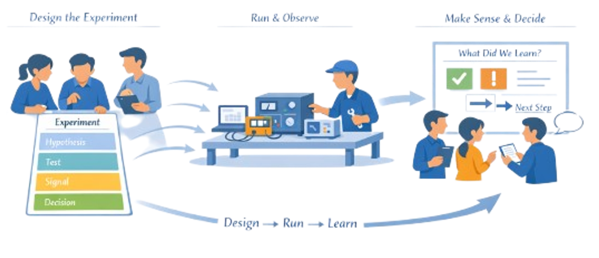Integrating Process and Production Learning on the Ladder