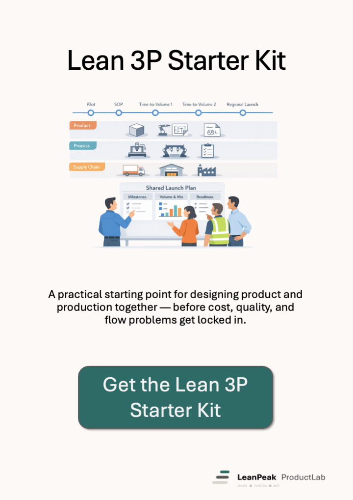 Lean 3P Starter Kit cover